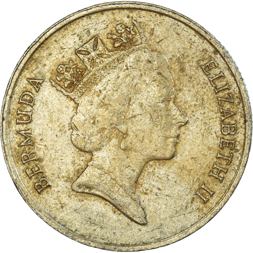 Coin, Bermuda, Dollar, 1988