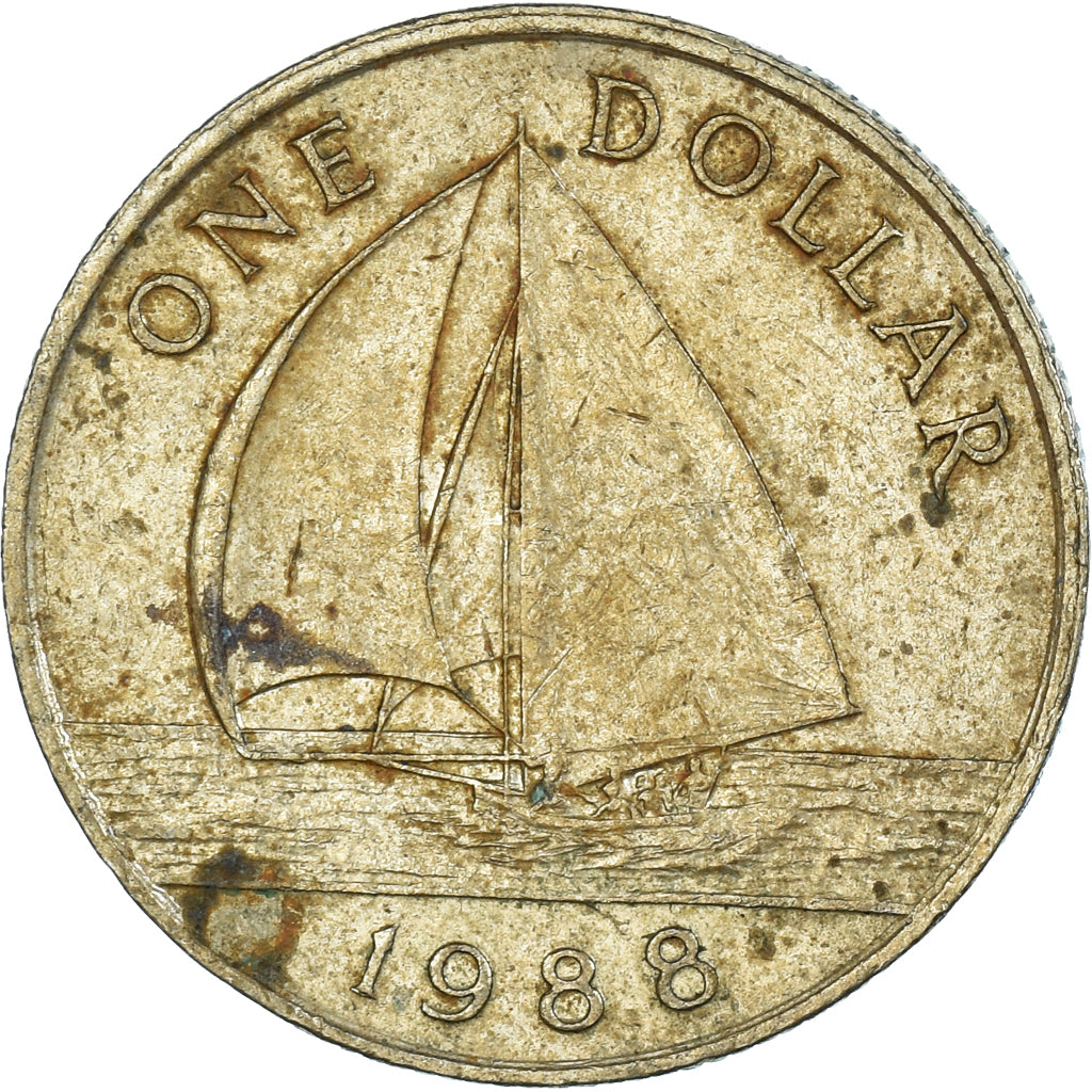 Coin, Bermuda, Dollar, 1988