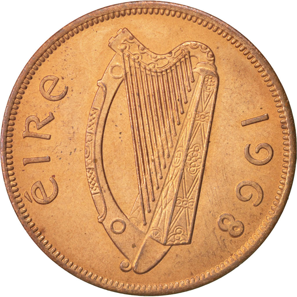 IRELAND REPUBLIC, Penny, 1968, MS(60-62), Bronze, KM:11