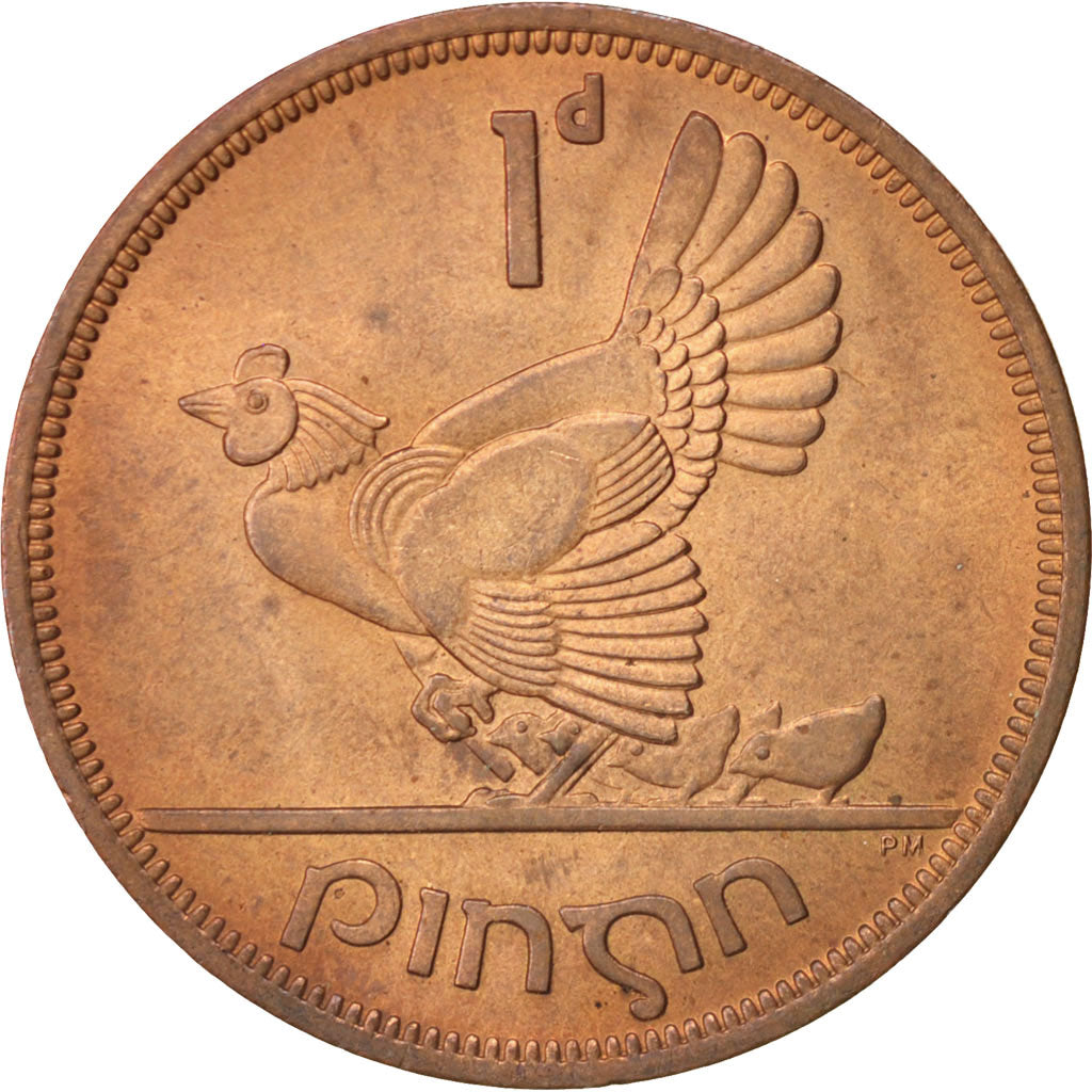 IRELAND REPUBLIC, Penny, 1968, MS(60-62), Bronze, KM:11