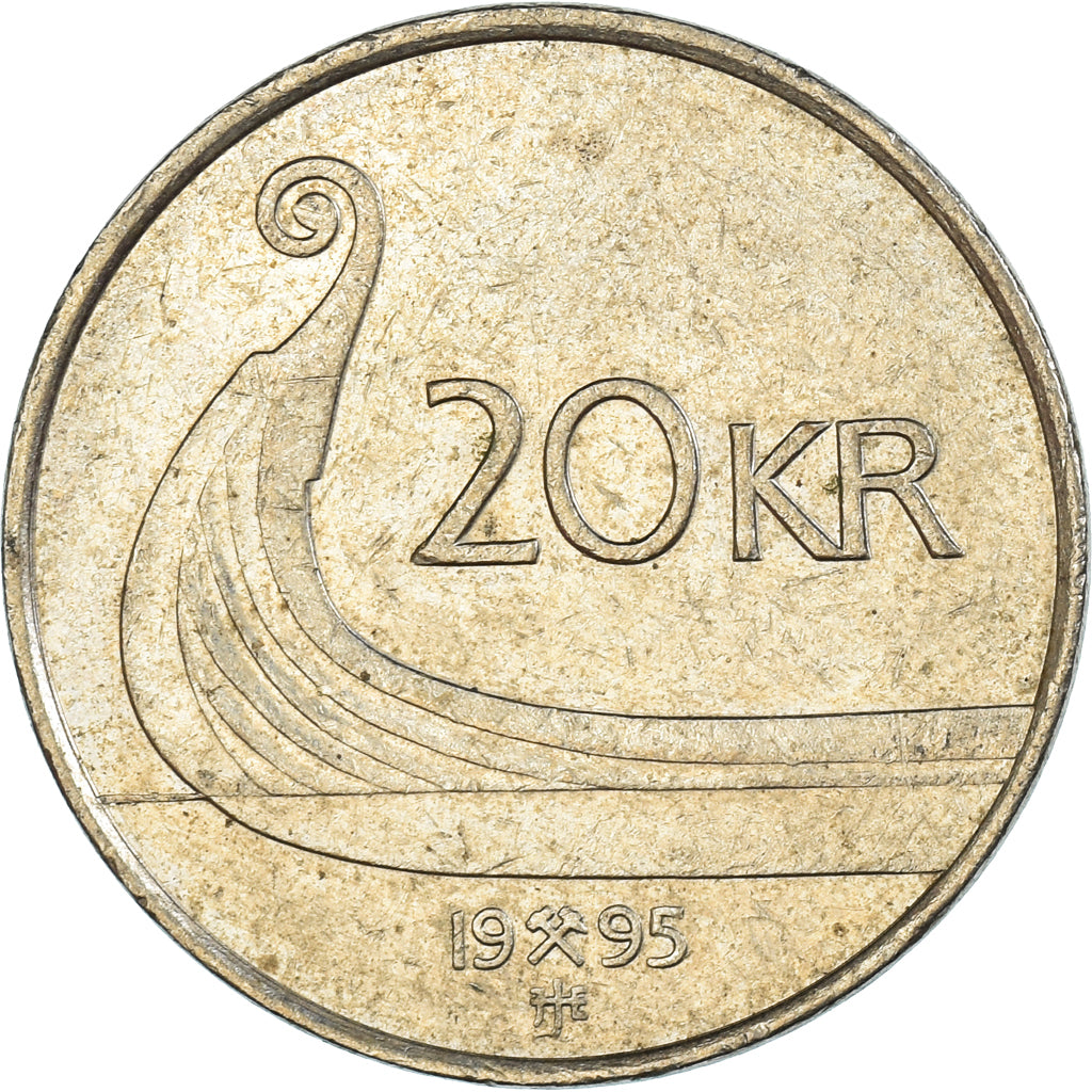 Monnaie, Norvège, 20 Kroner, 1995
