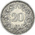 Svizzera, 20 Rappen, 1912, Bern, Nichel, BB
