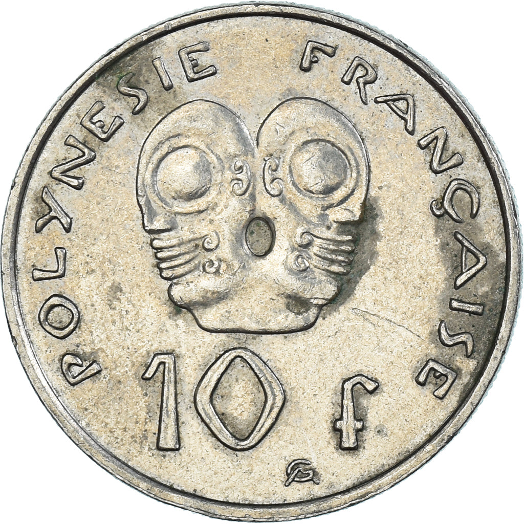Moneta, Polinesia francese, 10 Francs, 2011