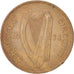 IRELAND REPUBLIC, Penny, 1928, AU(55-58), Bronze, KM:3
