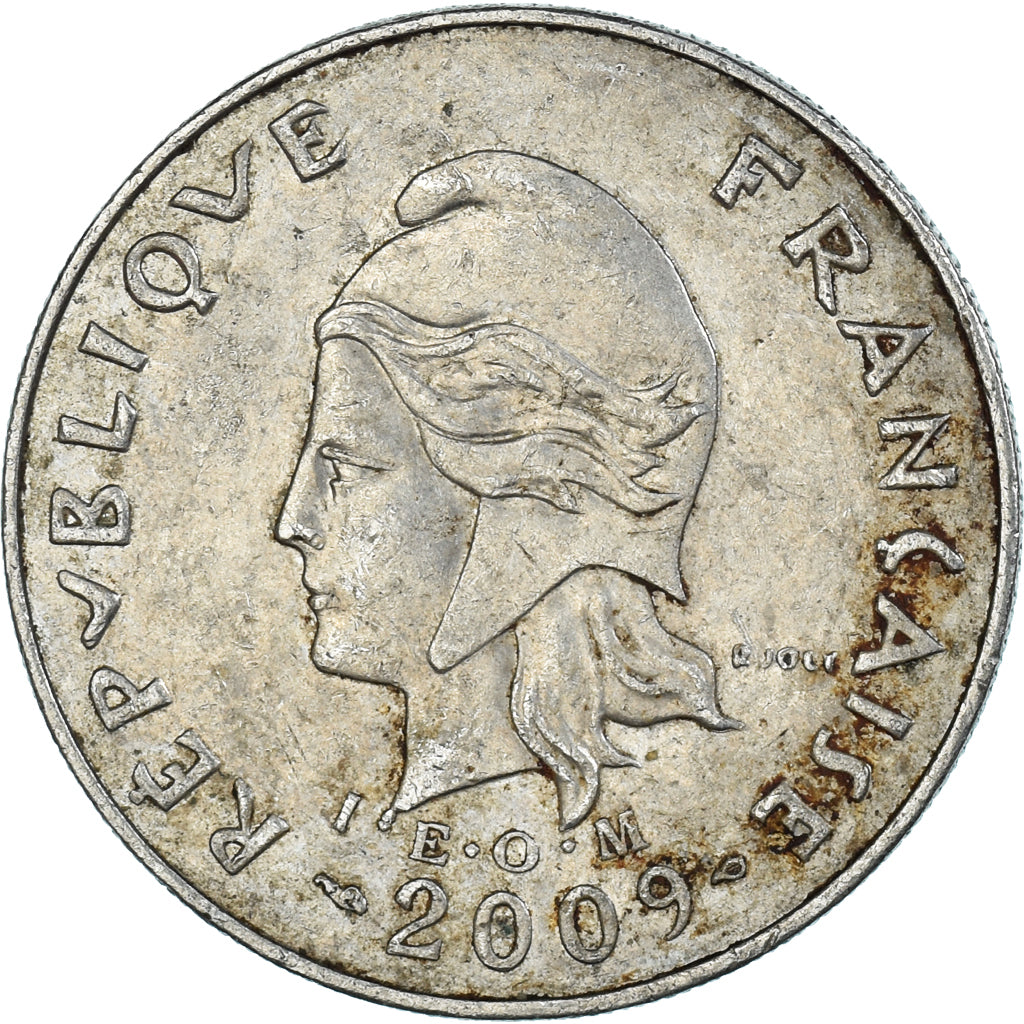 Coin, French Polynesia, 20 Francs, 2009