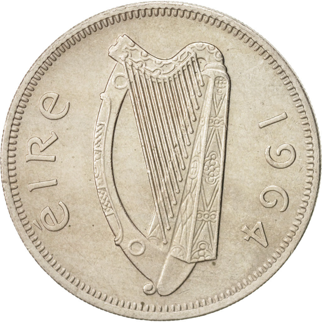 IRELAND REPUBLIC, Florin, 1964, MS(60-62), Copper-nickel, KM:15a