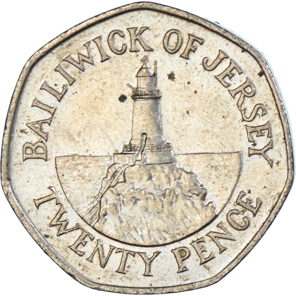 Moneta, Jersey, 20 Pence, 1990