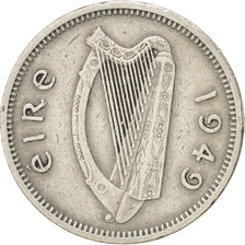 IRELAND REPUBLIC, 3 Pence, 1949, EF(40-45), Copper-nickel, KM 12a