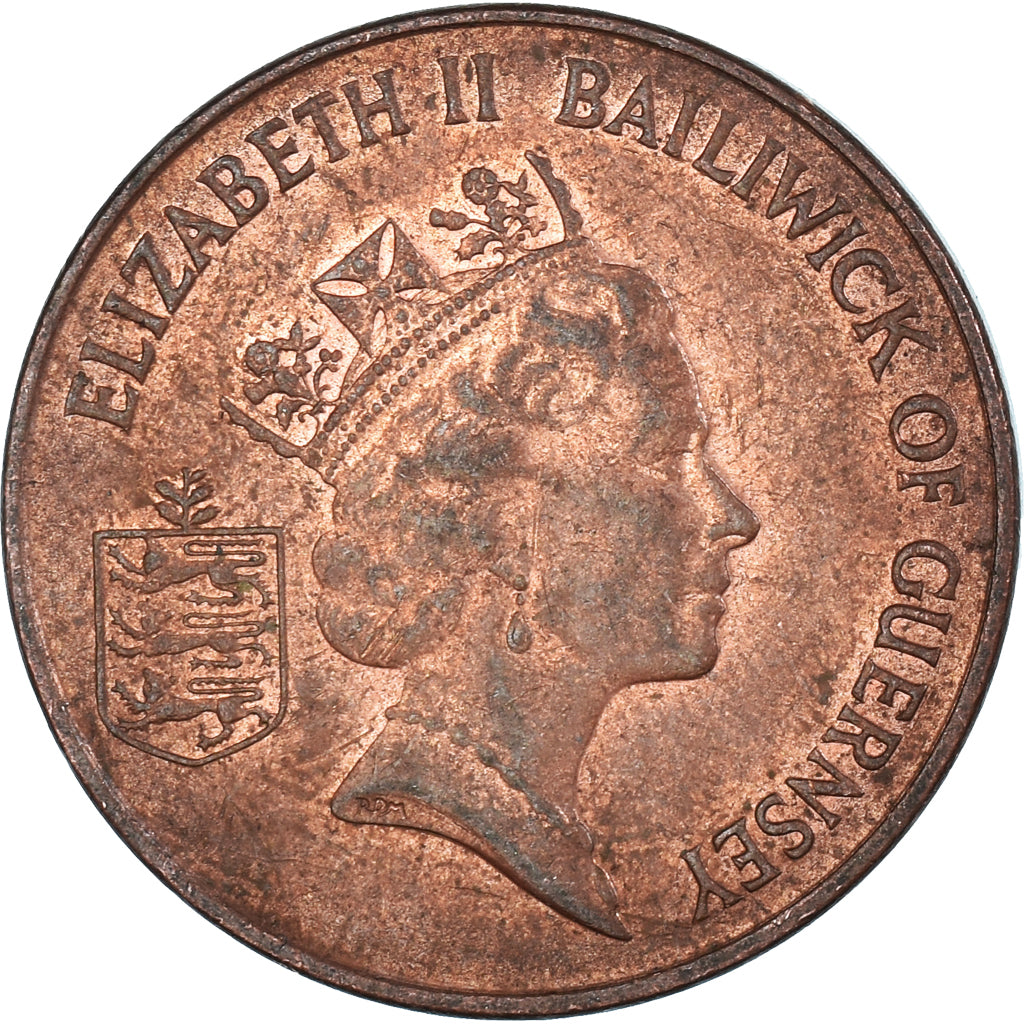 Moneta, Guernsey, 2 Pence, 1996
