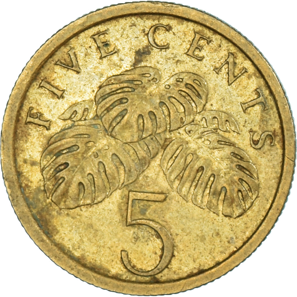 Munten, Singapur, 5 Cents, 1986