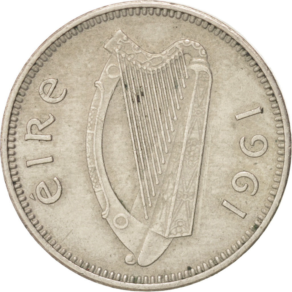 IRELAND REPUBLIC, 3 Pence, 1961, EF(40-45), Copper-nickel, KM:12a