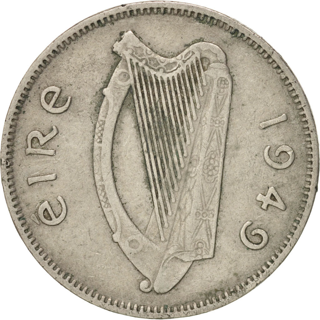 IRELAND REPUBLIC, 6 Pence, 1949, EF(40-45), Copper-nickel, KM:13a
