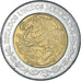 Moneda, México, 5 Pesos, 1999
