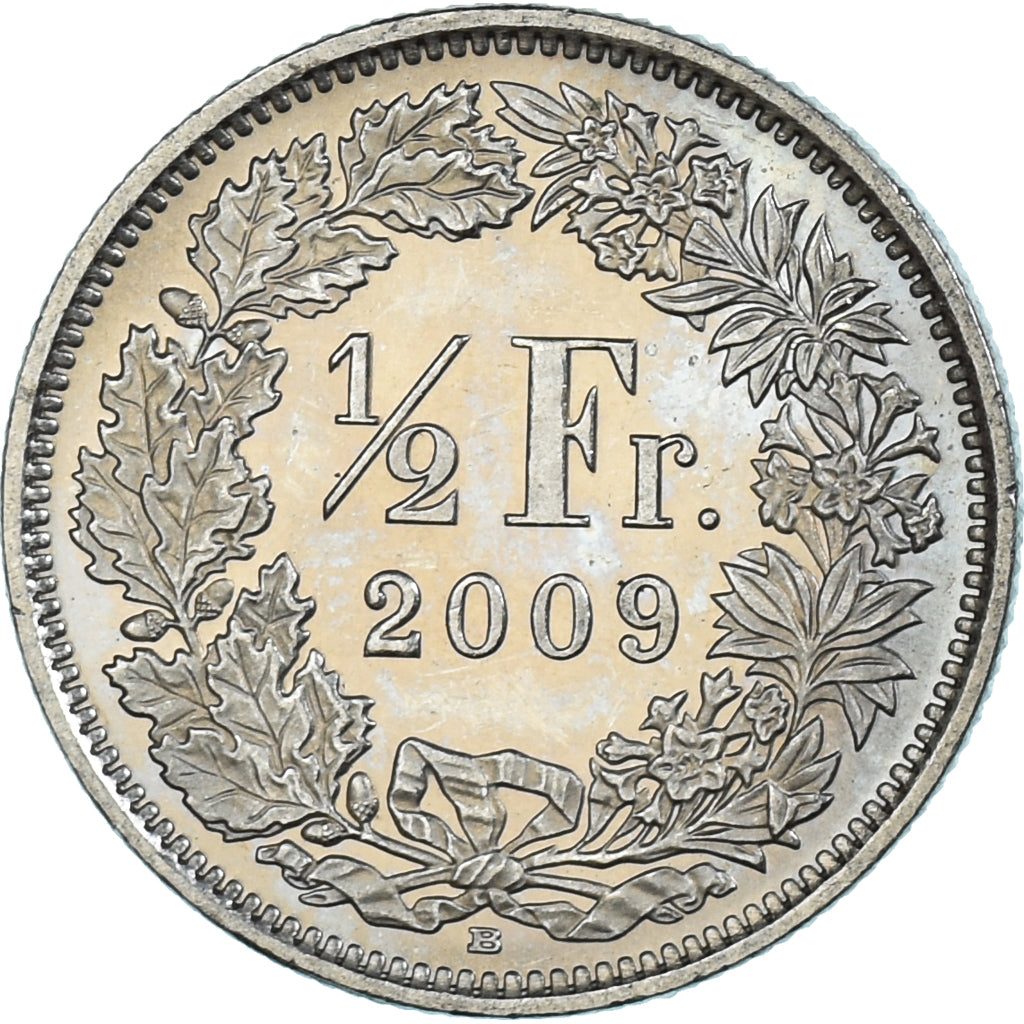 Moneta, Svizzera, 1/2 Franc, 2009