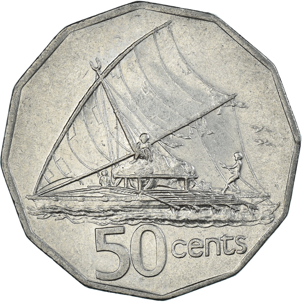 Coin, Fiji, 50 Cents, 1994