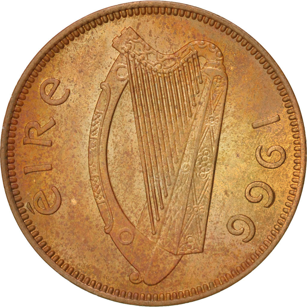 IRELAND REPUBLIC, Farthing, 1966, AU(55-58), Bronze, KM:9