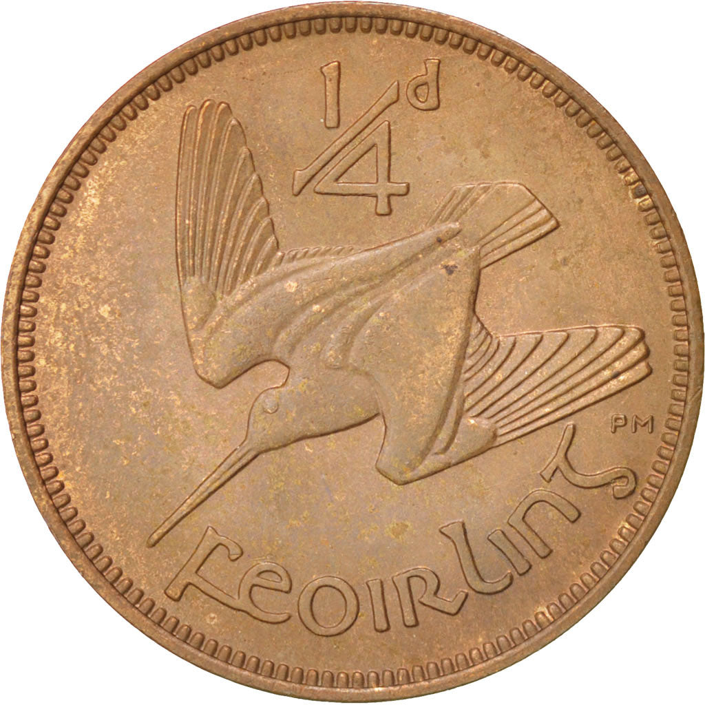 IRELAND REPUBLIC, Farthing, 1966, AU(55-58), Bronze, KM:9