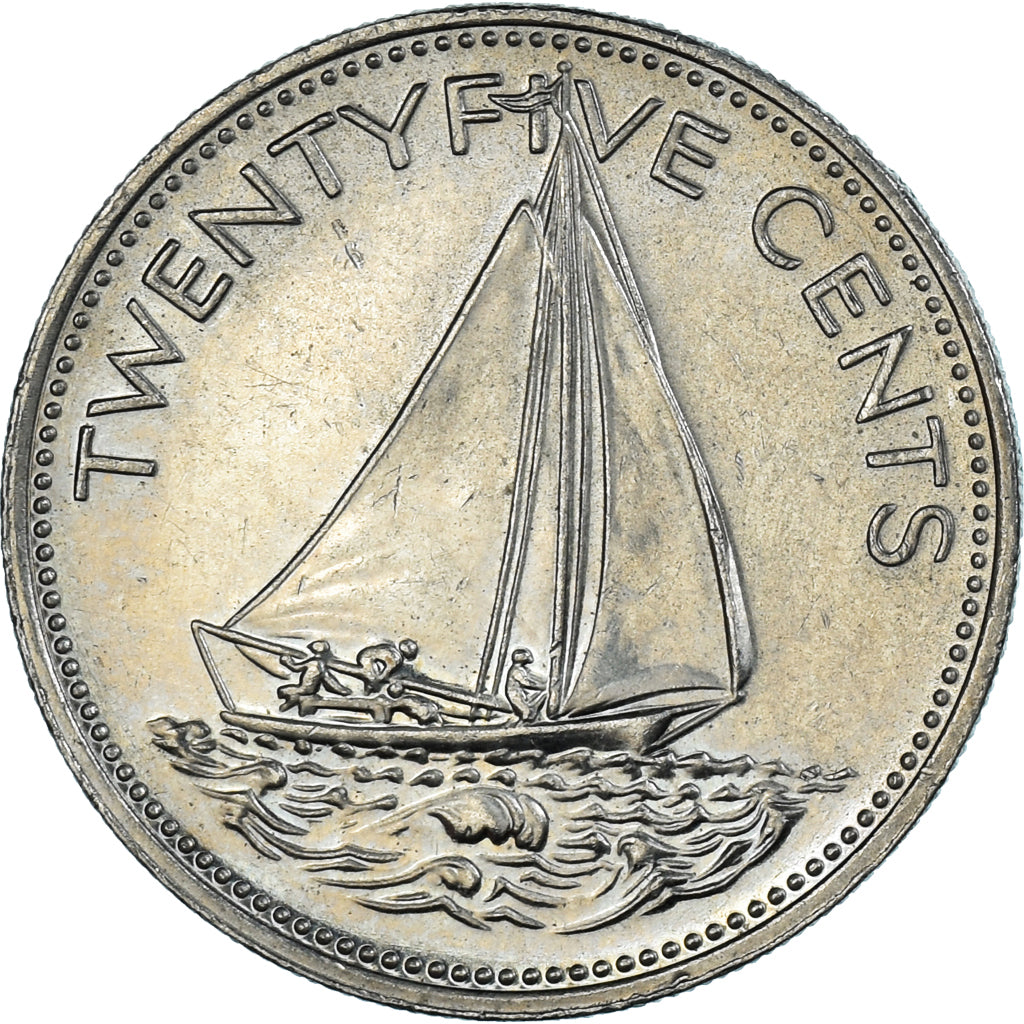 Coin, Bahamas, 25 Cents, 2000
