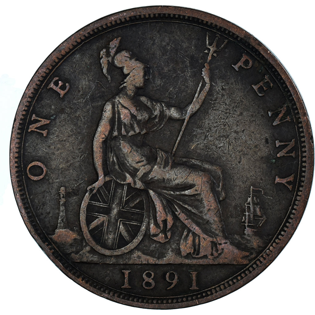 Coin, Great Britain, Penny, 1891
