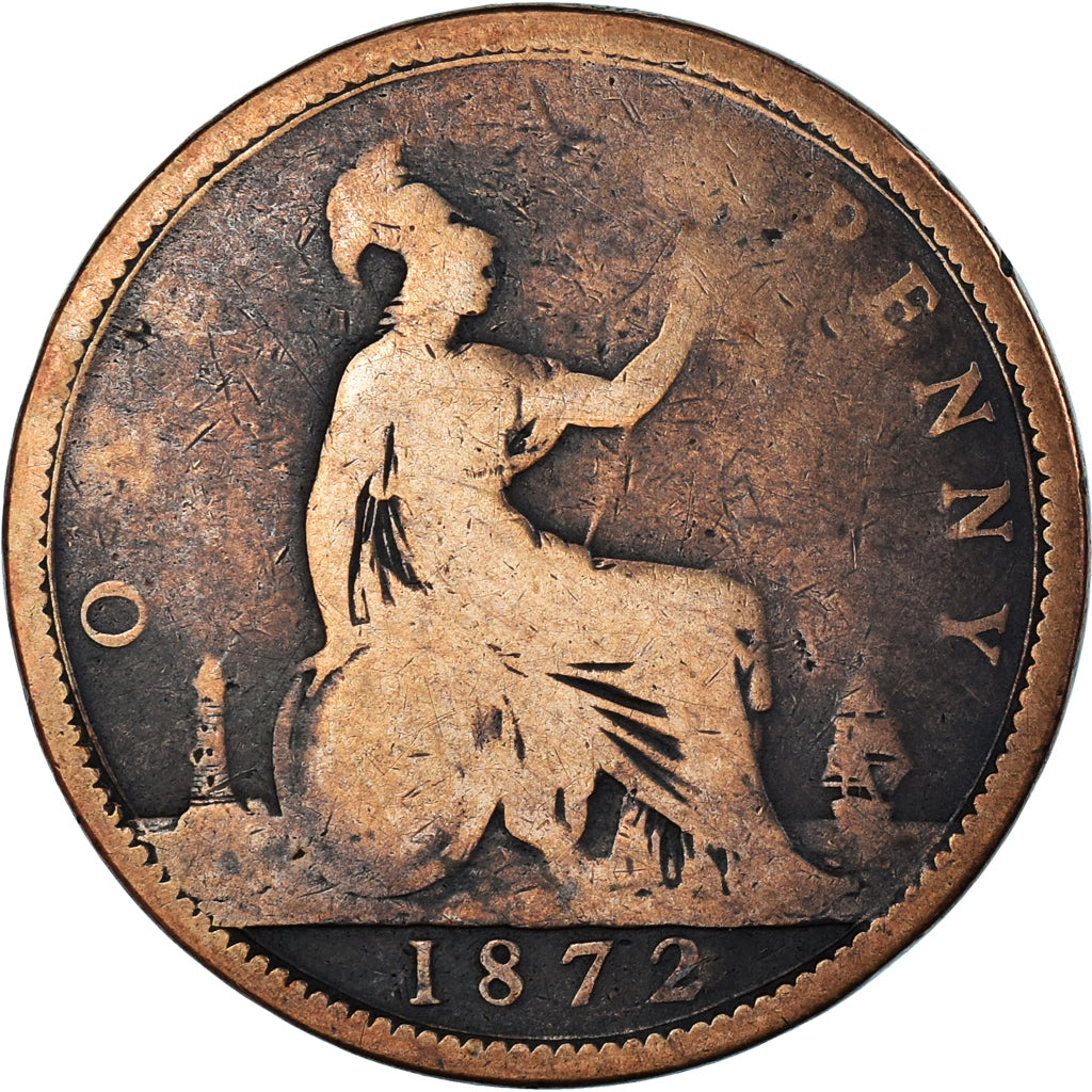 Moneta, Wielka Brytania, Penny, 1872