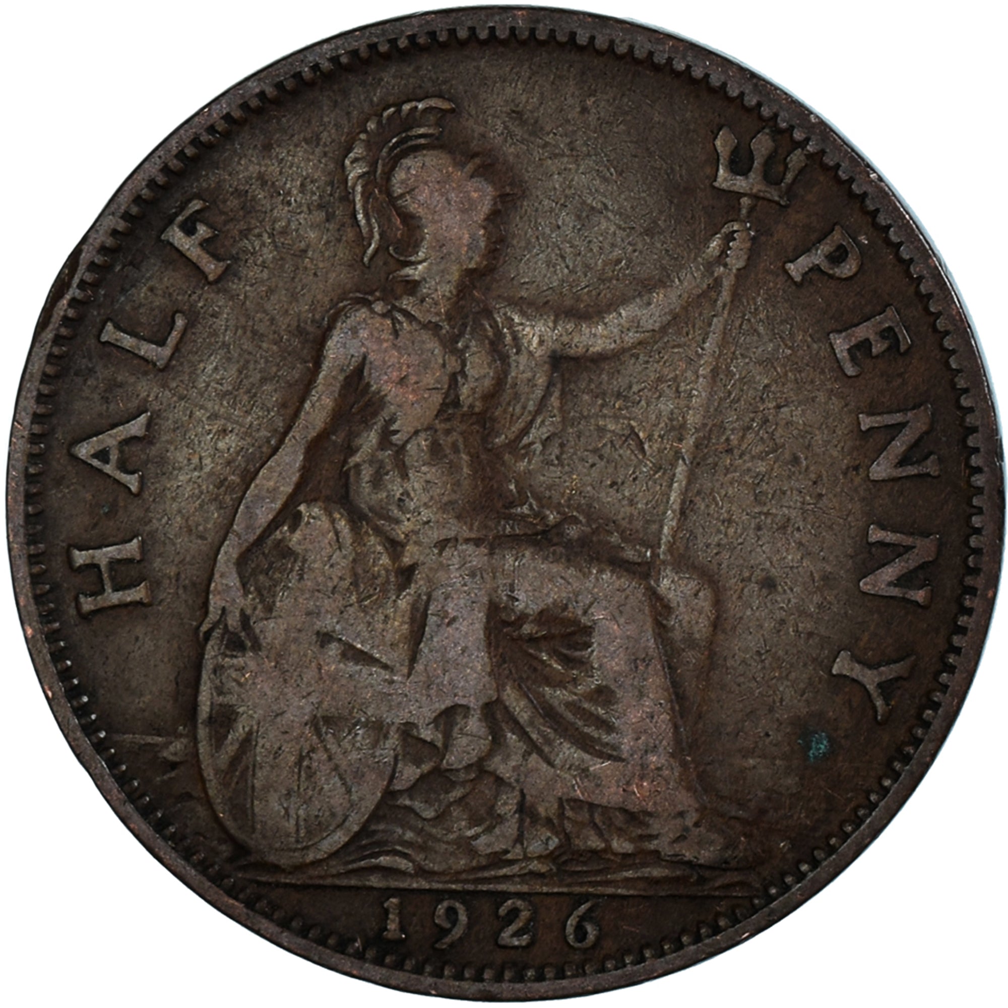 Moeda, Grã-Bretanha, 1/2 Penny, 1926