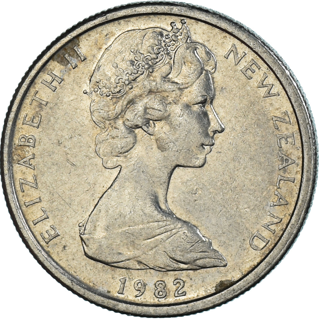 Coin, New Zealand, 5 Cents, 1982