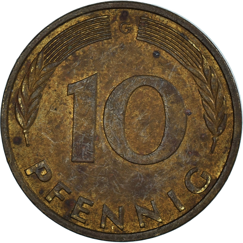 Coin, Germany, 10 Pfennig, 1983