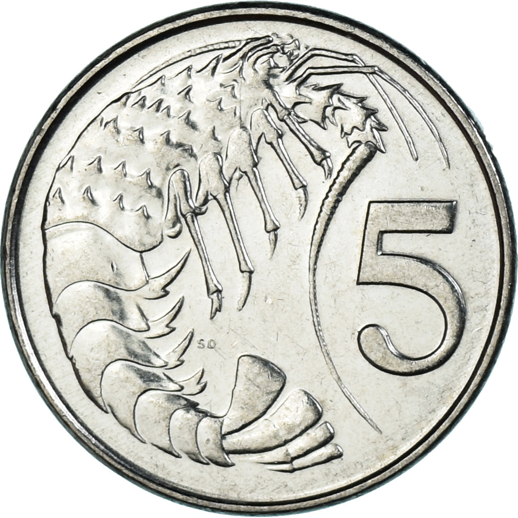 Monnaie, Îles Caïmans, 5 Cents, 1992