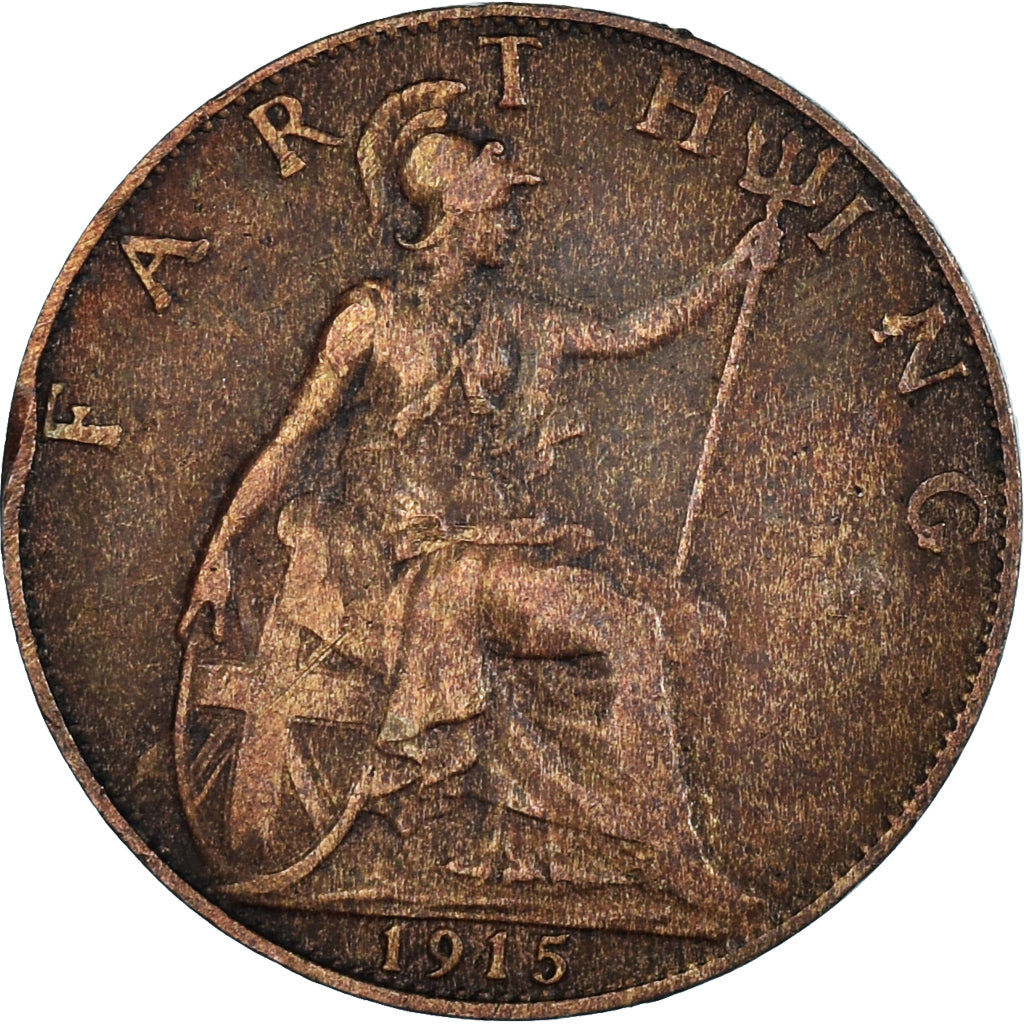 Münze, Großbritannien, Farthing, 1915