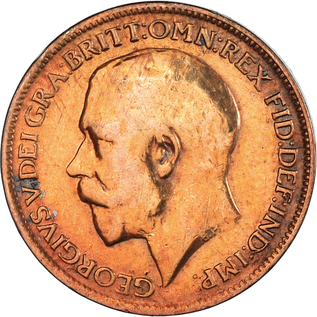 Monnaie, Grande-Bretagne, Farthing, 1914
