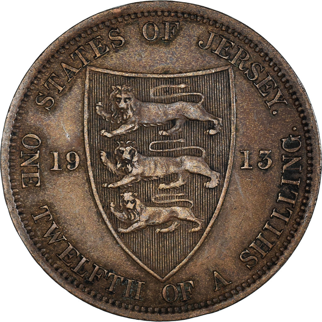 Coin, Jersey, 1/12 Shilling, 1913