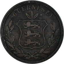 Monnaie, Guernesey, 8 Doubles, 1864