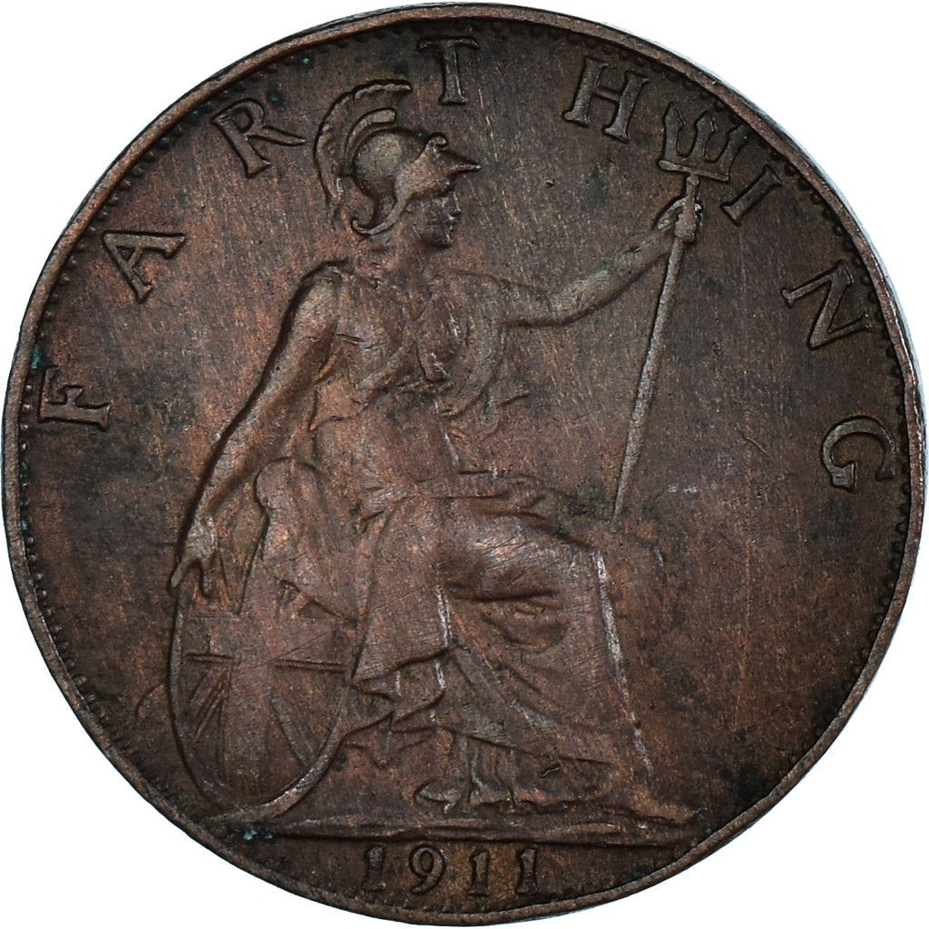 Coin, Great Britain, Farthing, 1911