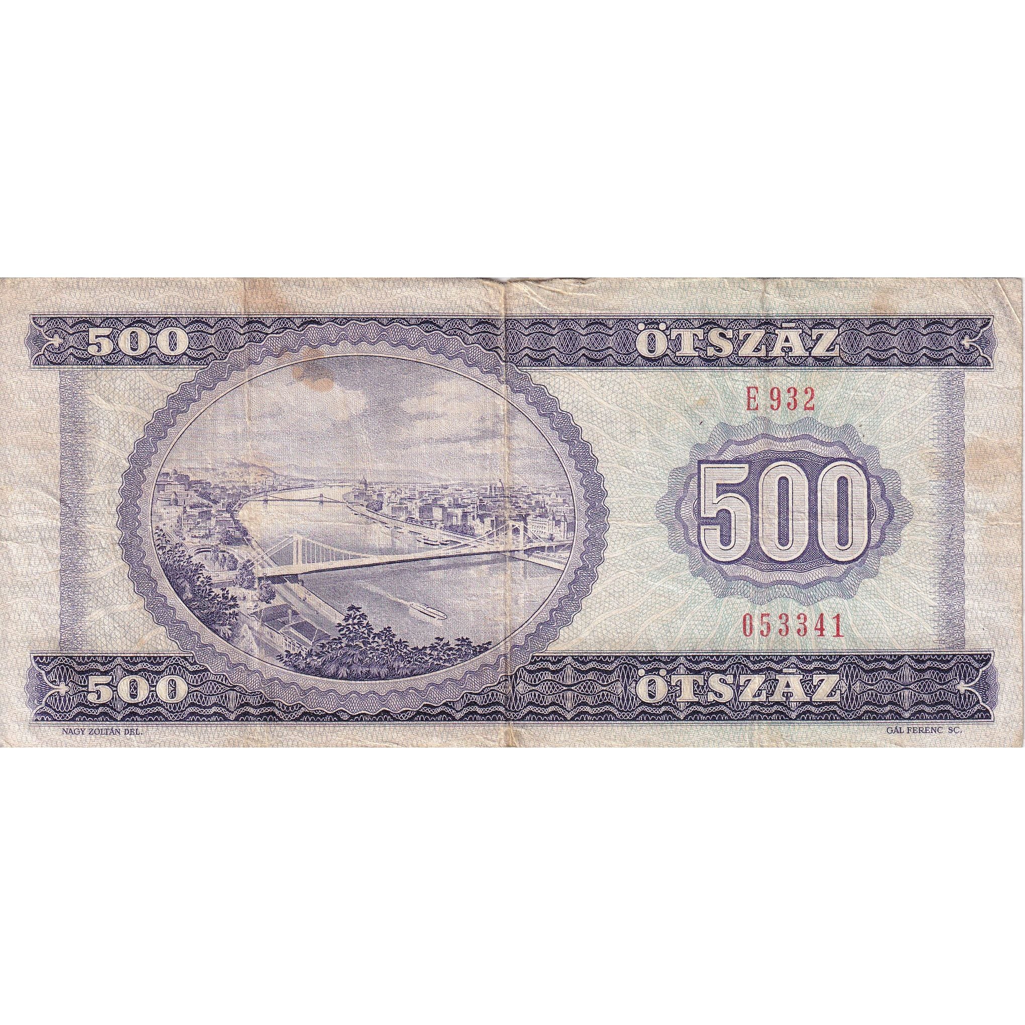 Hungary, 500 Forint, 1990, 1990-07-31, KM:175a, VG(8-10)