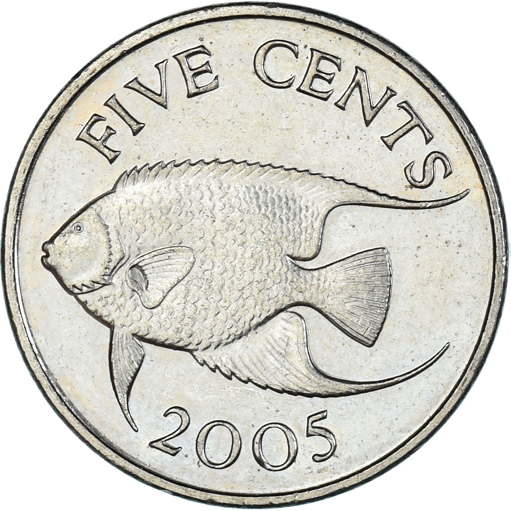 Coin, Bermuda, 5 Cents, 2005