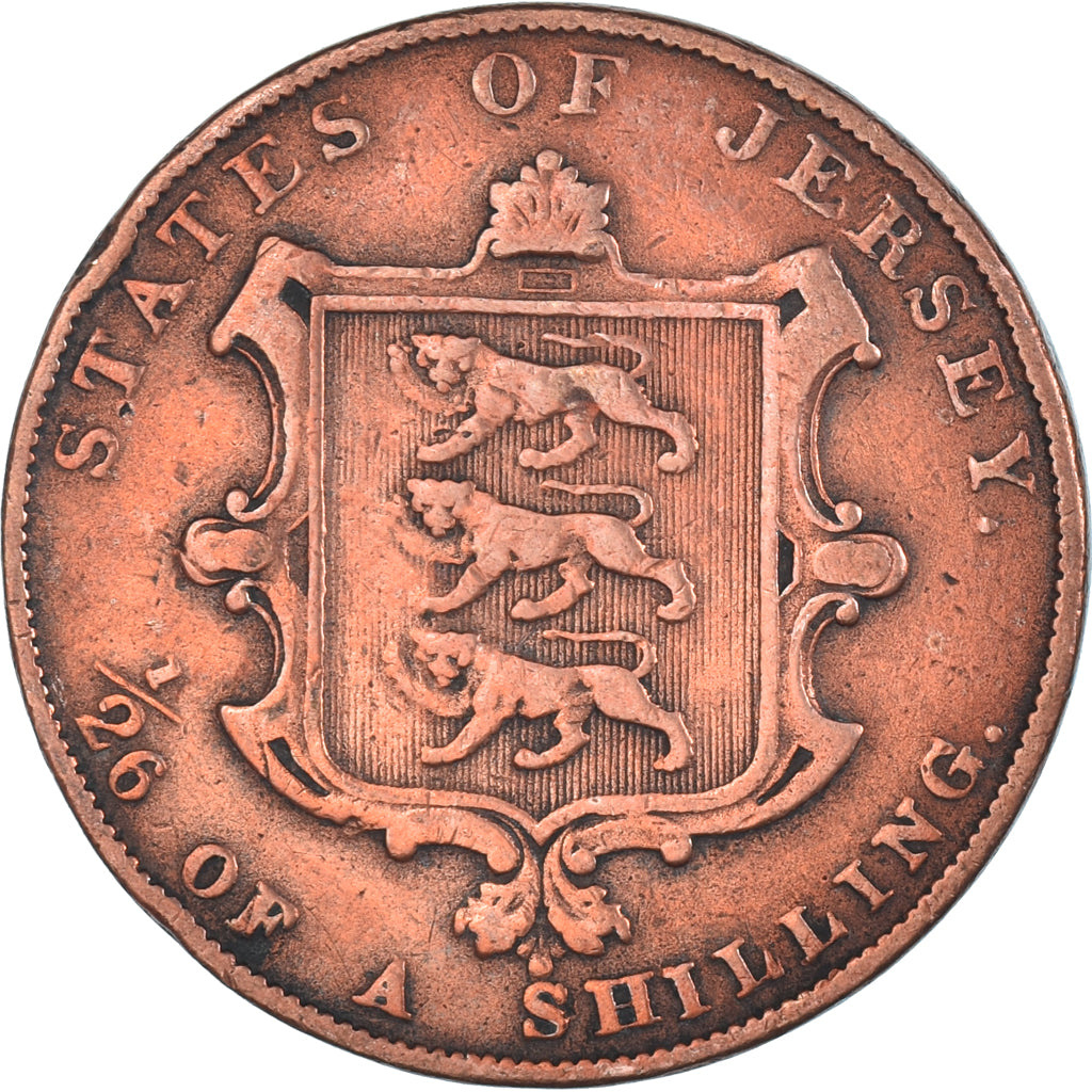 Coin, Jersey, 1/26 Shilling, 1861