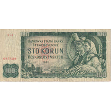 100 Korun, 1961, Checoslovaquia, KM:91c, BC+