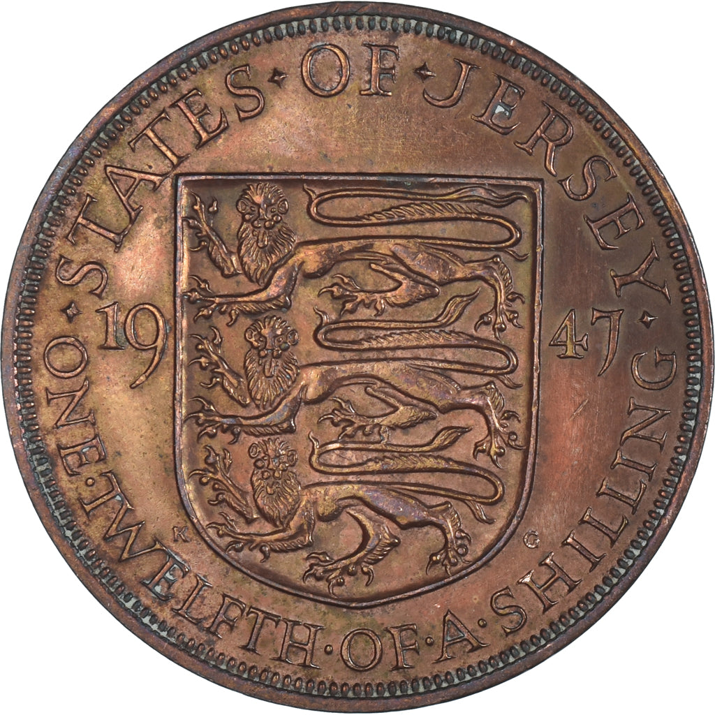 Moneta, Jersey, 1/12 Shilling, 1947