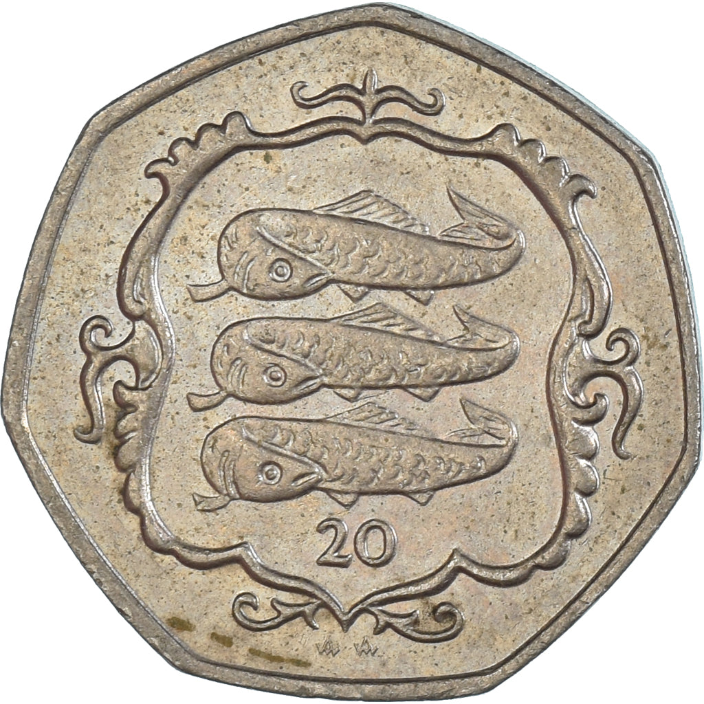 Coin, Isle of Man, 20 Pence, 1987
