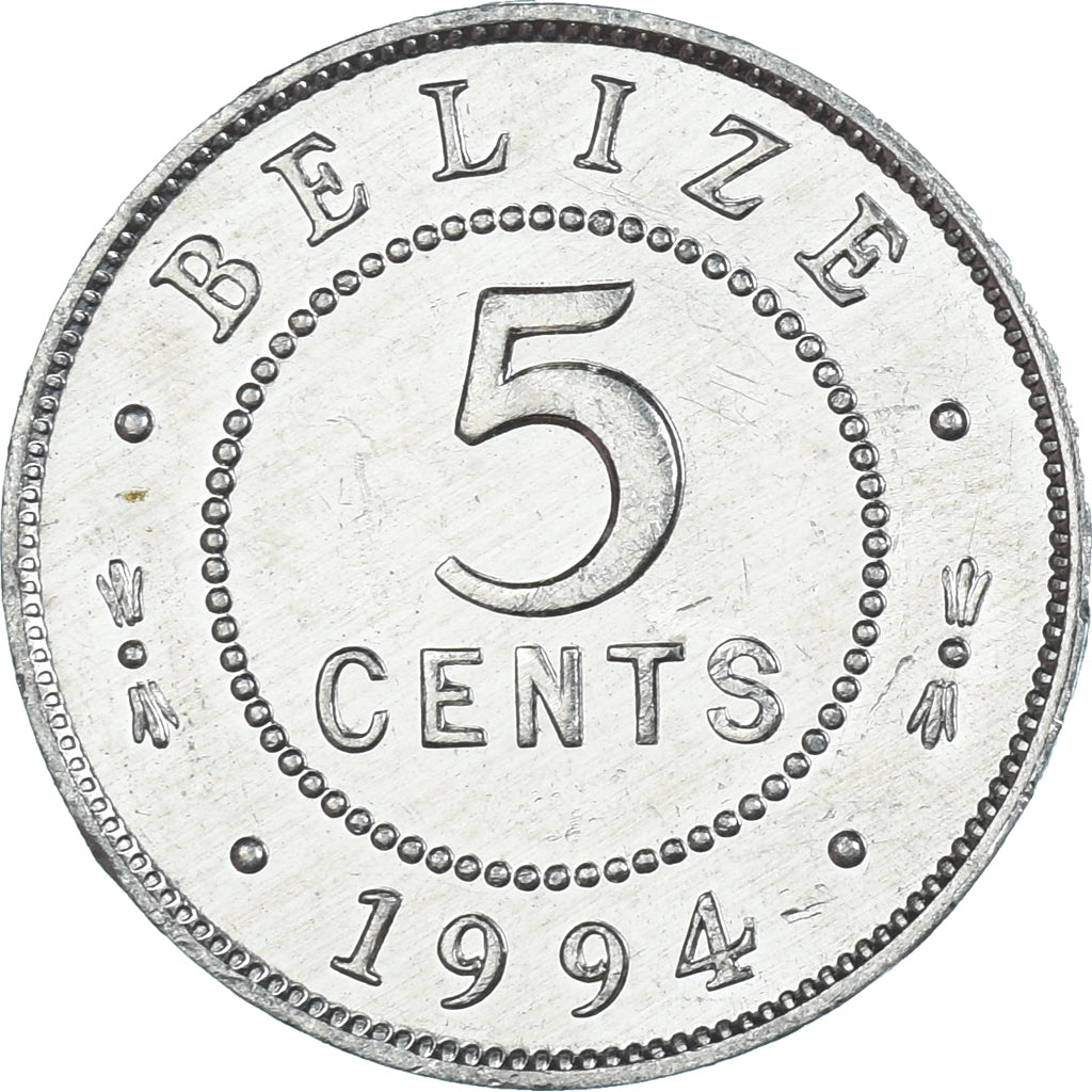 Coin, Belize, 5 Cents, 1994