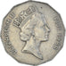 Moneta, Fiji, 50 Cents, 1986