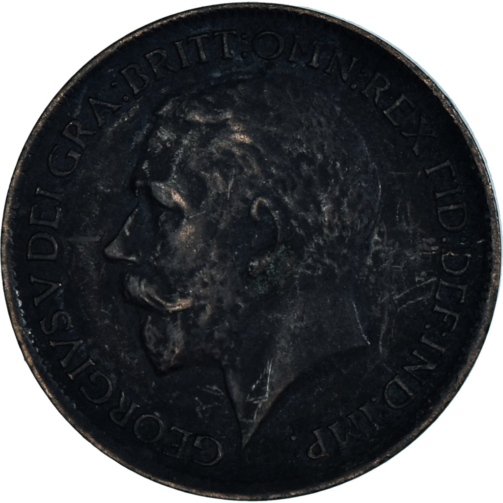 Monnaie, Grande-Bretagne, Farthing, 1913