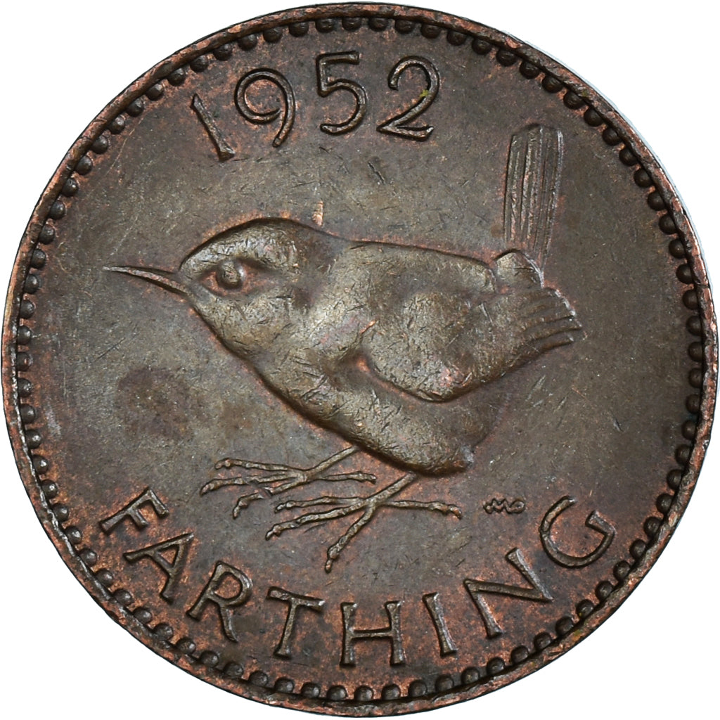 Moneda, Gran Bretaña, Farthing, 1952