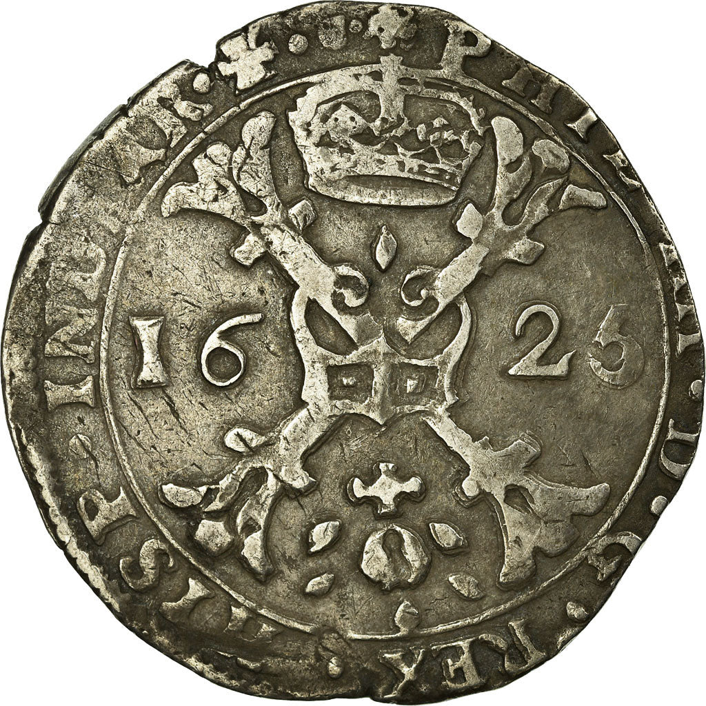 Coin, FRENCH STATES, BURGUNDY, Philip IV, Patagon, 1625, D, VF(30-35), Silver
