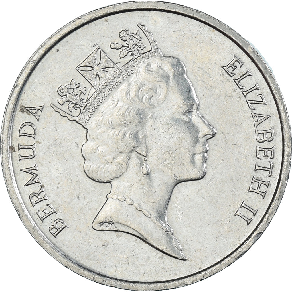 Coin, Bermuda, 5 Cents, 1986