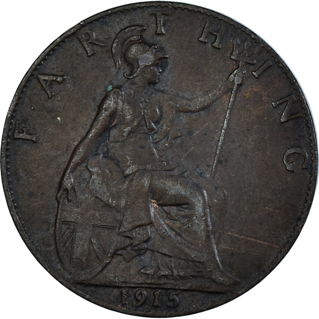 Moneta, Wielka Brytania, Farthing, 1915