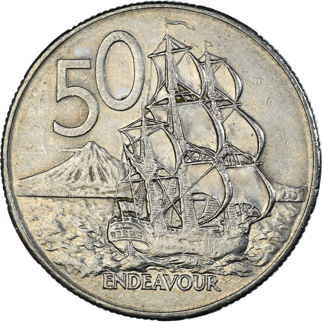 Münze, Neuseeland, 50 Cents, 1980