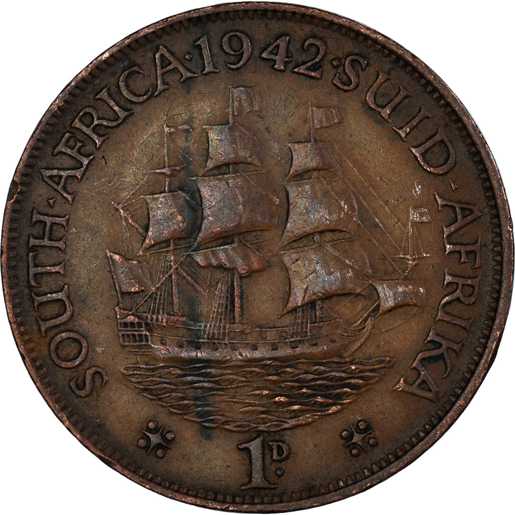 Münze, Südafrika, Penny, 1942