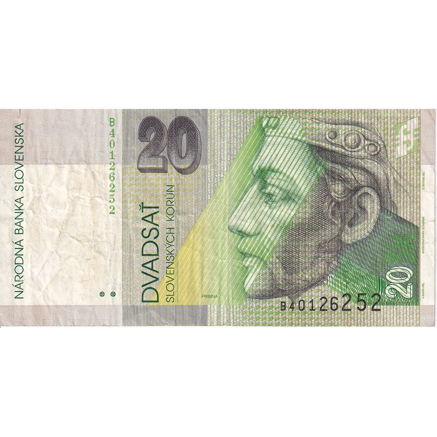 Slovacchia, 20 Korun, 1995, 1995-06-01, KM:20b, BB