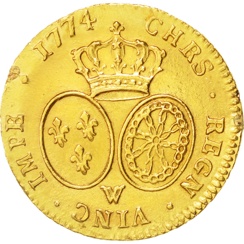 Münze, Frankreich, Louis XV, Double louis d'or à la vieille tête, 2 Louis